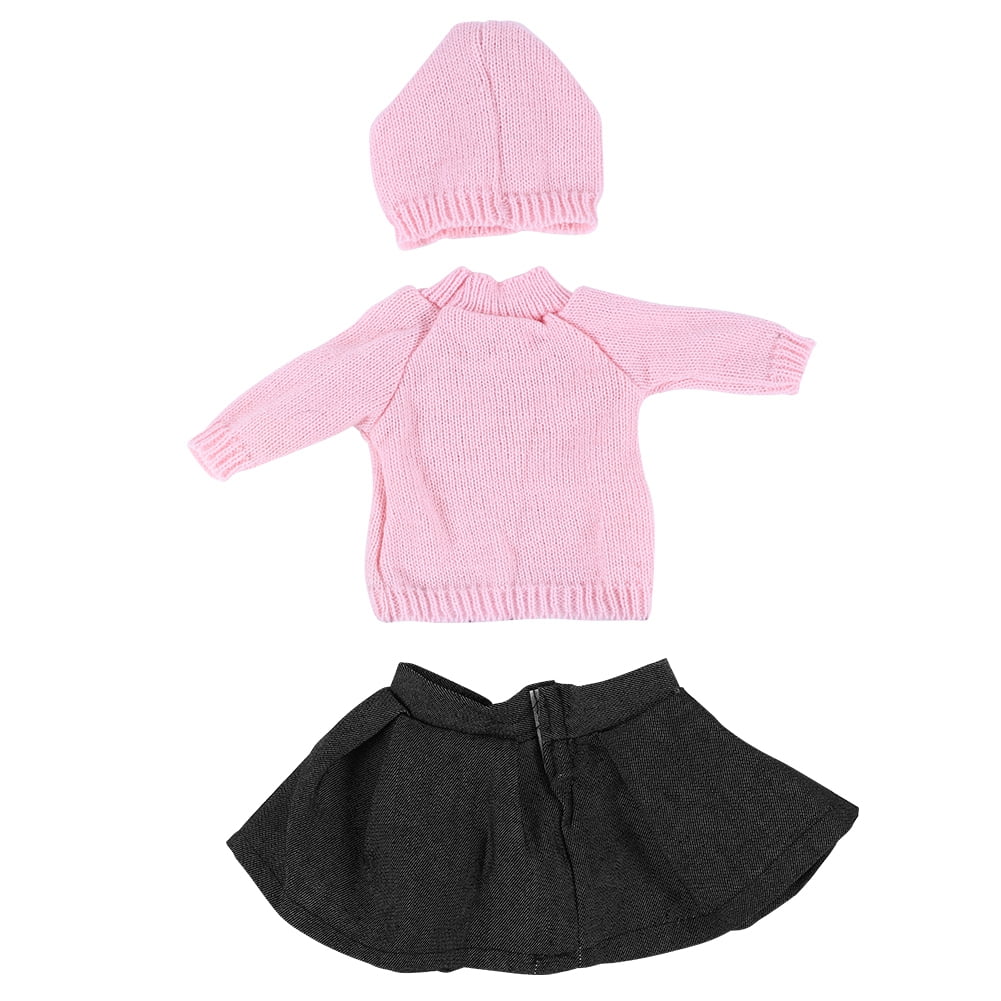 3pcs//set 18/" Girl Doll Clothes Accessory Hat,Sweater,Skirt for 18inch Dolls