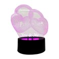 thumbnail image 2 of Iumwxz Valentine'S Day Trending On Social Love Love Heart Series Night Light Gifts Acrylic Led Vision Table Lamps 50% off Clear, 2 of 2