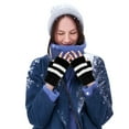 thumbnail image 5 of Lilgiuy Winter Fingerless USB Heated Gloves, Unisex Warm Hand Knitting Sport Gloves, Electric Heating Half Fingers Gloves for Women Men Gifts for Family or Friends, 5 of 5