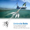 thumbnail image 1 of Keenso Umbrella Fishing Lures, Umbrella Rigs, Sturdy And Durable Easy To Carry Lightweight 5 Arms Alabama Fishing Tackle Accessory For Fish, 1 of 1