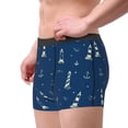 thumbnail image 4 of Bingfone Lighthouses and Anchors Men's Underwear - Casual Stretch Boxer Briefs-XX-Large, 4 of 9