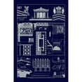 thumbnail image 3 of Buhlmann, J. 17x24 Black Modern Framed Museum Art Print Titled - Temple of Athene and Theseus, PolyMuseumome (Blueprint), 3 of 5