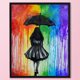 thumbnail image 2 of Cuadros Decorativos Punto de cruz completo 11CT Back in Rain Impreso Arte de la pared Artesanía Decoración del hogar Regalo Ehuebsd Nuevos Originales, 2 of 9