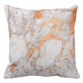 thumbnail image 1 of BSDHOME Taie d'Oreiller Marbre Blanc & Cuivre 18x18 Pouces, 1 of 1