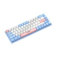 thumbnail image 3 of Teclado mecánico para juegos de 68 teclas, regalo para fiestas, teclado iluminado, compacto, con cable USB Azul, 3 of 9