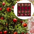 thumbnail image 1 of 16 bolas de Navidad para de Navidad, adornos para de Navidad, decoración DIY, adornos navideños para exteriores, temporadas, bodas, rojo, 1 of 8