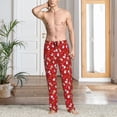 thumbnail image 4 of Salouo Christmas Santa Cartoon Snowman A Print Pajama Pants for Men, Lounge Pants Elastic Waistband Casual Men's sleepwear Loungewear Sleep Pajama Pant -X-Large, 4 of 7