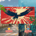 thumbnail image 5 of 1 Pcs 2D Flat License Plate Covers & Frames, Flying Bald Eagle For Decorative Front, Waterproof For Decoration Aluminum License Plate Covers & Frames Cover For Men Women, 12" X 6", 5 of 7