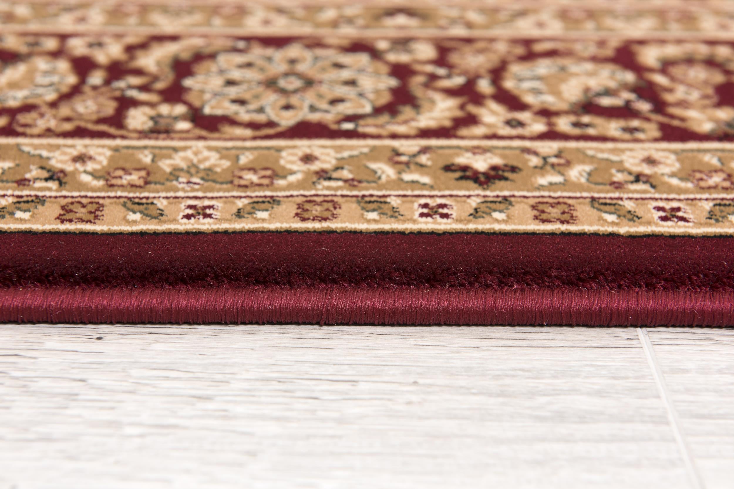 Tapis d'intérieur marocain Branch Majestic 2' x 4' (taille exacte : 2'3" x 4') - Rouge et noir - Traditionnel - Entrée, couloir, salle de bain et cuisine