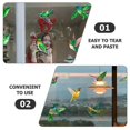 thumbnail image 4 of Decorative Window Clings Bird Shape Bird Protection Green Pvc Material 6Pcs, 4 of 5