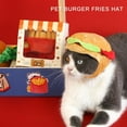 thumbnail image 3 of Necvior Comfortable Pet Hamburger/Fries Hat Dog Cartoon Hat for Dog Photography Props, 3 of 14