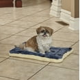 thumbnail image 2 of MidWest Homes for Pets, Blue Paw Print Reversible Fleece Dog Bed Designed to fit 22 inch Crate, 2 of 4