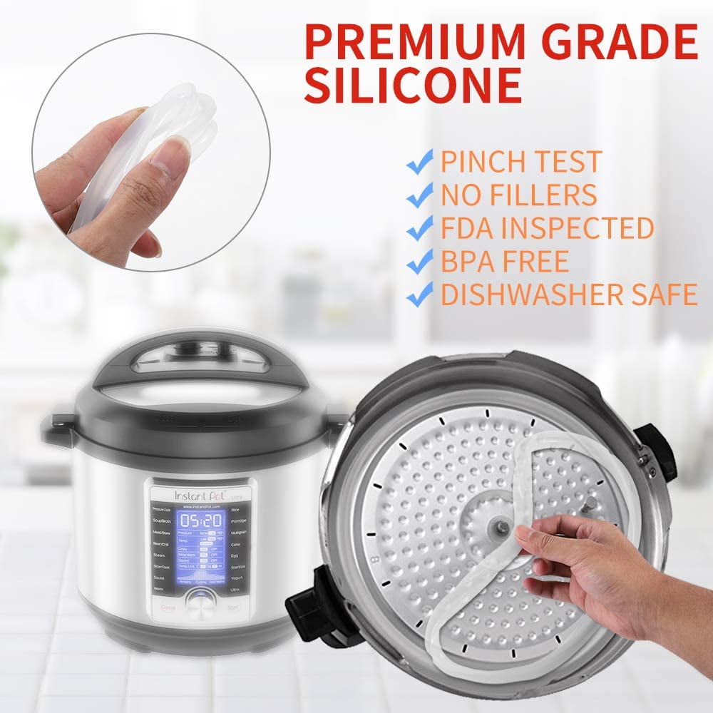 Silicone Lid Fits Instant Pot - 6 Quart Inner Pot Cover for IP Duo-60