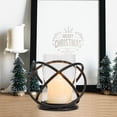 thumbnail image 4 of Hawoo Glass Candle Holders Metal Geometric Candlestick for Christmas, Black, 4 of 9