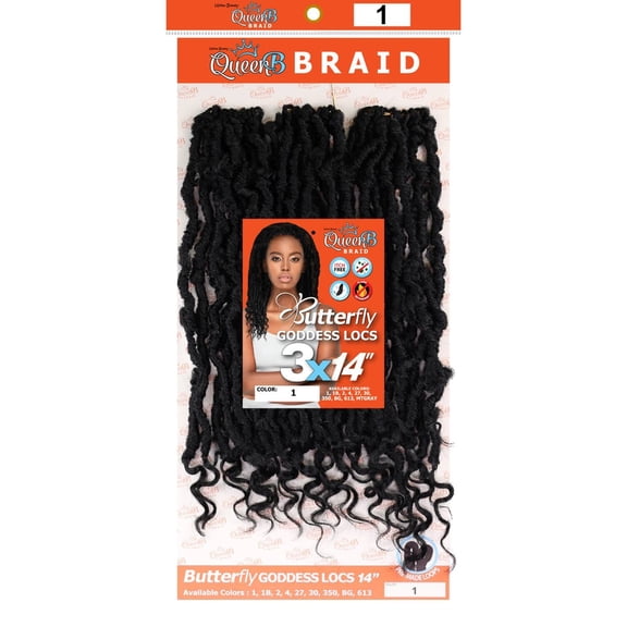 QueenB Butterfly Goddess Locs 14” – Color #1