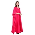 thumbnail image 3 of Women's Kafatan Maxi Summer Caftan Outfit Casual Dress Cover Ups Cotton Silk, Women Kaftans Dresses, S-3XL, Regular to Plus Size, 3 of 5