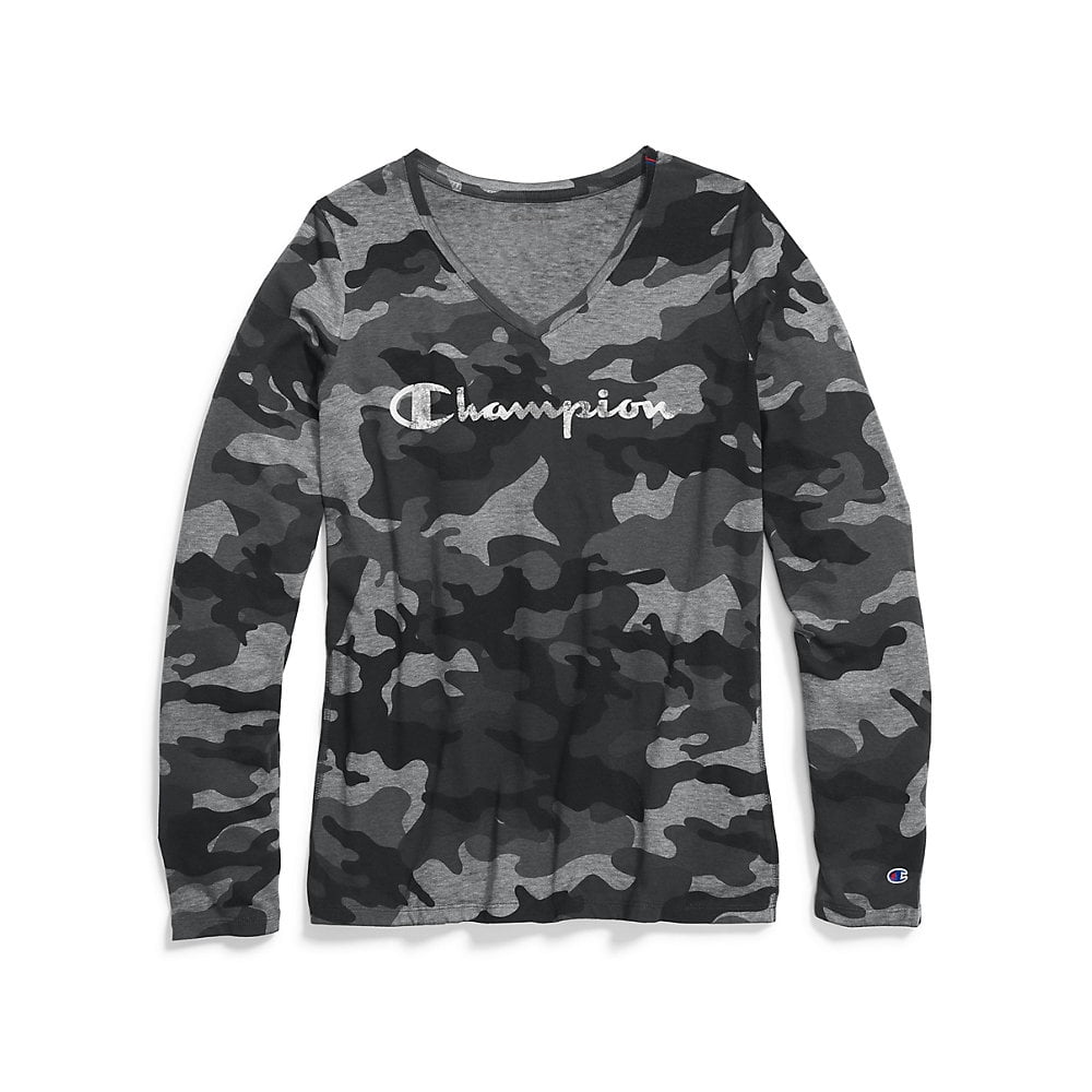 champion script long sleeve women's