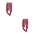 thumbnail image 3 of maskred Rester Confortable et à la Mode Pantalon Décontracté Chaud Combinaison de Confort Vin Rouge XXL 2Set, 3 of 6