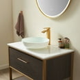 thumbnail image 6 of Vinnova Ferrol 16.5-inch White Glass Round Bathroom Vanity over-mounted Vessel Sink Bowl, 6 of 8