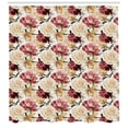 thumbnail image 3 of Ambesonne Garden Shower Curtain, Watercolor Roses Peonies, 69"Wx70"L, Dried Rose Cream Ruby, 3 of 3