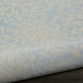 thumbnail image 6 of Nourison Jubilant Geometric Floral Ivory/Light Blue 5'3" x ROUND Area Rug, (5' Round), 6 of 8