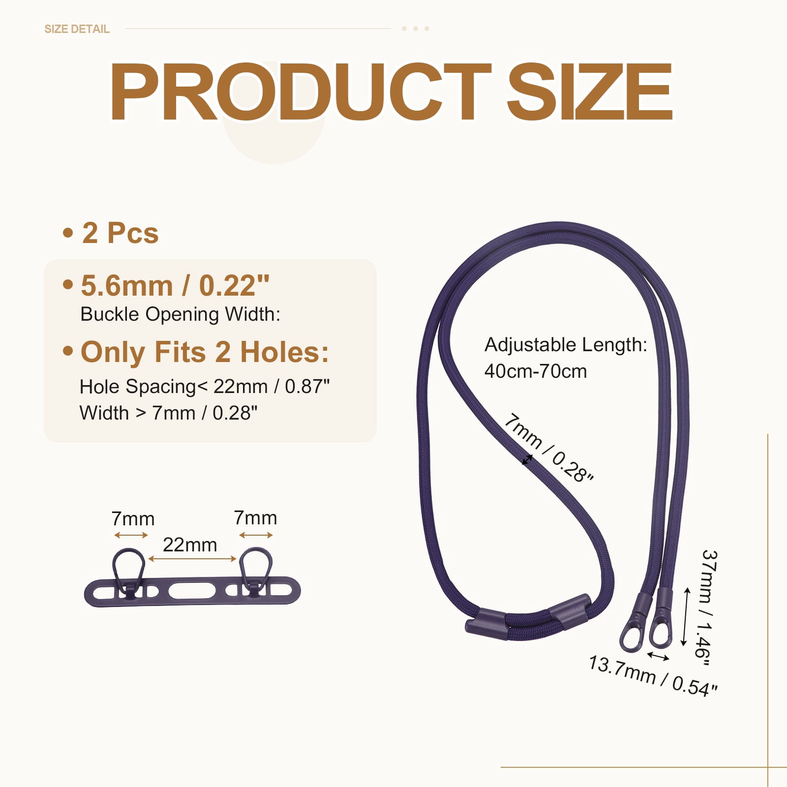 Uxcell 2Set Phone Lanyard (Purple) - Adjustable Anti Theft, Phone Strap Crossbody Neck Strap with Tether Tabs Most Smartphones, Fits Travel Essentials