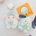 thumbnail image 3 of Kuromi-figura de melodía para niños, pompón de Anime, Purin, Cinnamoroll, Pochacco, bolsa de felpa bidimensional, monedero, regalo, 3 of 4