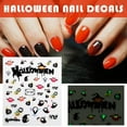 thumbnail image 4 of Halloween Nail Stickers, Glow In The Dark Nail Decals, Spooky Halloween Nail Art Stickers For Party And Trick-Or-Treat, Easy To Apply And Long-Lasting, Safe And Non-Damaging To Natural Nails, 4 of 6
