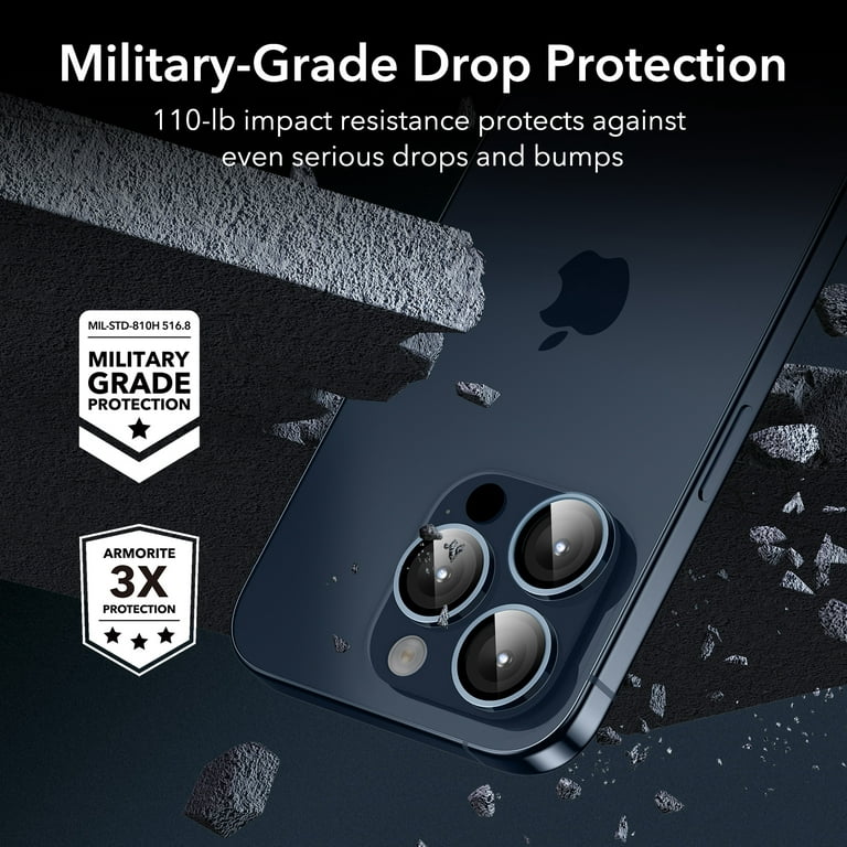 ESR Armorite & Privacy Glass Protectors iPhone 15 Pro - Drop