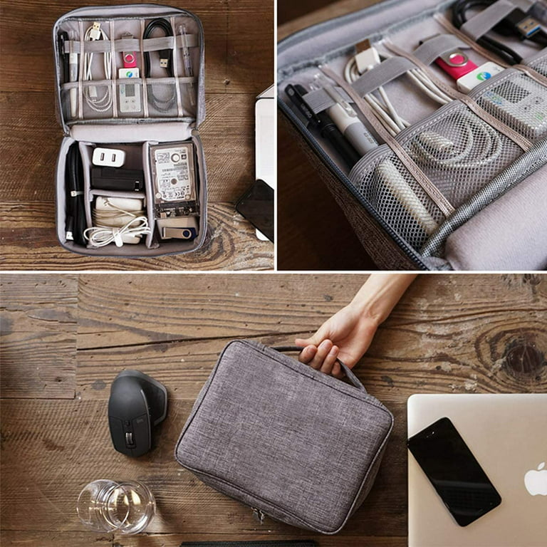Electronics Organizer, OrgaWise Electronic Accessories Bag Travel Cable  Organizer Three-Layer for iP…See more Electronics Organizer, OrgaWise