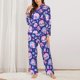 thumbnail image 2 of Fotbe colorful Skull mushroom rainbow Conjunto de Pijama de Manga Larga para Mujer con Estampado, Ropa de Dormir de 2 Piezas, Conjunto de Casa Suave y Cómodo con Bolsillos-X-Large, 2 of 7