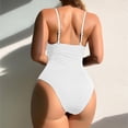 thumbnail image 4 of MSJUHEG Monokini,Plus Size Swimsuit for Women,Shapewear Swimsuits for Women,Tummy Control Bathing Suits,1 Piece Swimsuit,Full Coverage Slimming Swimwear,High Cut White L, 4 of 6