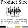thumbnail image 4 of Pine Tree Metal Wall Art, Big Pine Trees Metal Wall Decor, Metal Minimalist Pine Wall Art, Nature and Forest Decor, Nature Lover Gift (Gold, 33" x 24" / 86 x 62 cm), 4 of 6