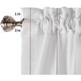 thumbnail image 5 of Farmhouse Butterflies Window Short Curtains 63 Inch Length, Red Black Butterfly on Wood Rod Pocket Window Treatment Kitchen Drapes for Bedroom, Cafe, Living Room, 2 Panels, 52 W x 63 L, 5 of 5