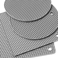 thumbnail image 2 of Paquete de 4 alfombrillas de silicona antideslizantes flexibles de primera calidad, cuadradas y circulares, resistentes al calor, bandeja para macetas Macarena Tapetes de silicona para salvamanteles, 2 of 5