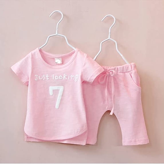 Conti Kids Toddler Girls Athletic Shorts Clothing Set Pink 4-5 Years