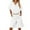 01-White, variant on Atogsazn Women's 2PC Linen Set Casual Button Down Short Sleeve Shirt Drawstring Shorts Outfit Clothes 01-Light Blue XXXL