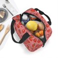 thumbnail image 4 of Lsque Red Strawberry Pattern Lunch Bag Women/Men Insulated Lunch Box,Small Leakproof Cooler Food Lunch Containers Reusable High Capacity Lunch Tote Bags, 4 of 6