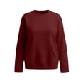 thumbnail image 3 of Jaunzuar Crewneck Sweatshirts Women Solid Color Pullover Sweatshirts Casual Fleece Soft Sweat Shirts with Pockets S, 3 of 5