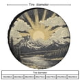 thumbnail image 2 of Vintage Mountain Spare Tire Cover Mountain Nature Landscape Forest Waterproof Polyester Wheel Protectors Wheel Covers Universal Fit for Trailer SUV Truck Camper Travel Trailers 14inch, 2 of 8