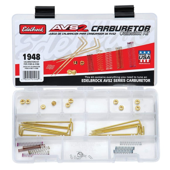 Kit de calibración Edelbrock AVS2 Serie 650 1905 y 1906