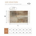 thumbnail image 2 of Brown Washable Area Rug 3'x5', Oil Painting Abstract Art Contemporary Woven Cotton Tassels Kitchen Rugs, Non Slip Indoor Door Mat Throw Carpet for Entryway Living Room Nursery Laundry Room, 2 of 9