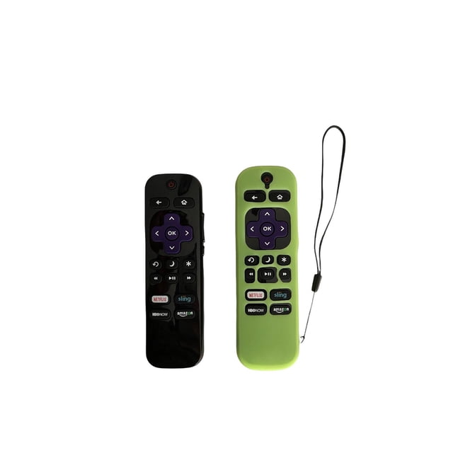 Control Remoto Roku Para Sharp Tv Lc-43Lbu591 Lc-50Lb481 Mas Funda De Silicon