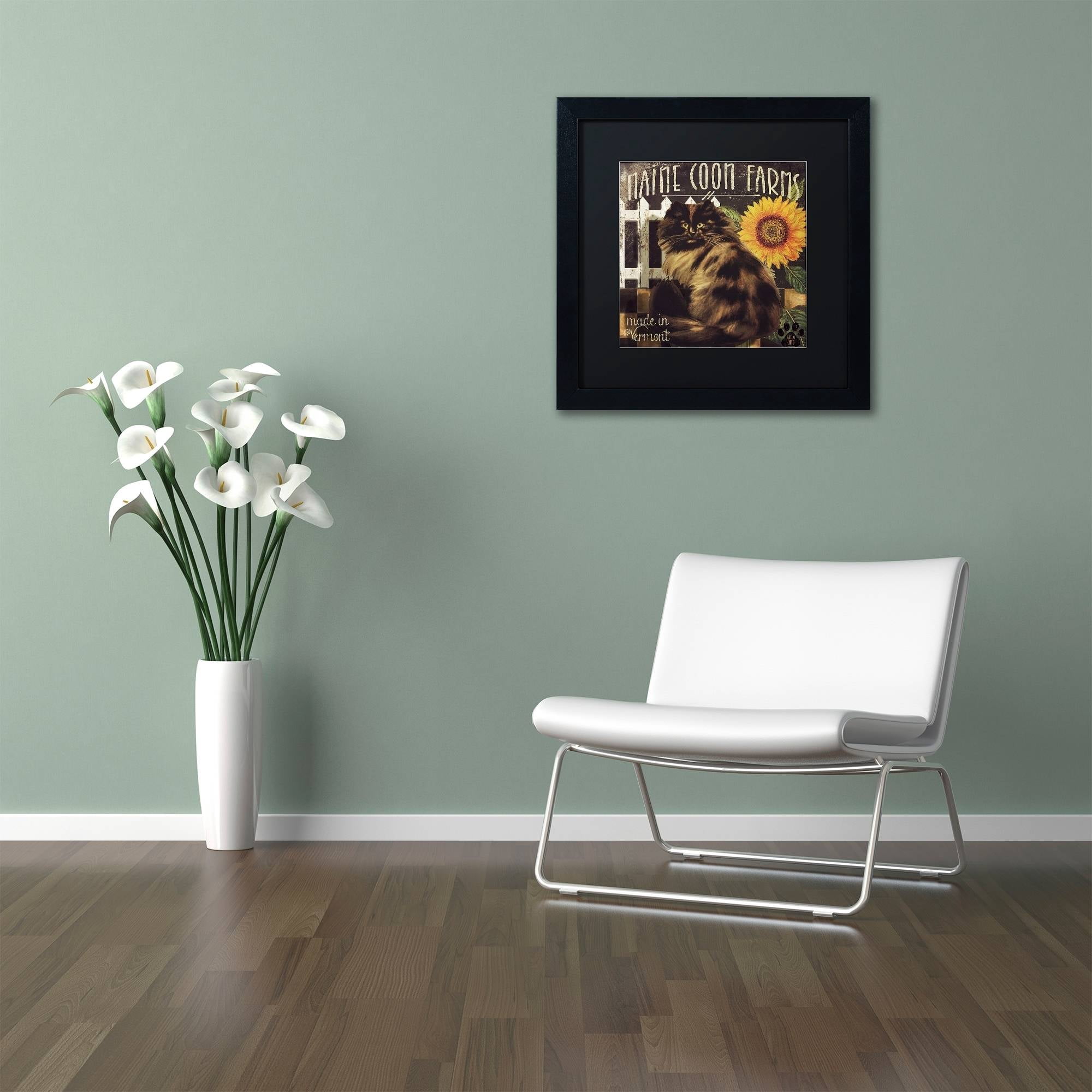 Trademark Fine Art "Vermont Farms VI" Canvas Art by Color Bakery Black Matte, Black Frame