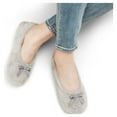 thumbnail image 3 of Dream Pairs Womens Soft Memory Foam Slippers Slip-on Ballerina Winter House Slippers Bedroom Fuzzy Slippers Shoes BALLERINA GREY Size 12, 3 of 6