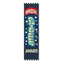 Beistle Pack of 30 Blue "Special Achievement Award" School and Sports Prize Ribbons 6.25"