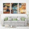 thumbnail image 2 of IDEA4WALL 3 Piece Framed Canvas Wall Art for Living Room, Bedroom Italy City Landscape Canvas Prints for Modern Home Decoration Ready to Hang, 2 of 4