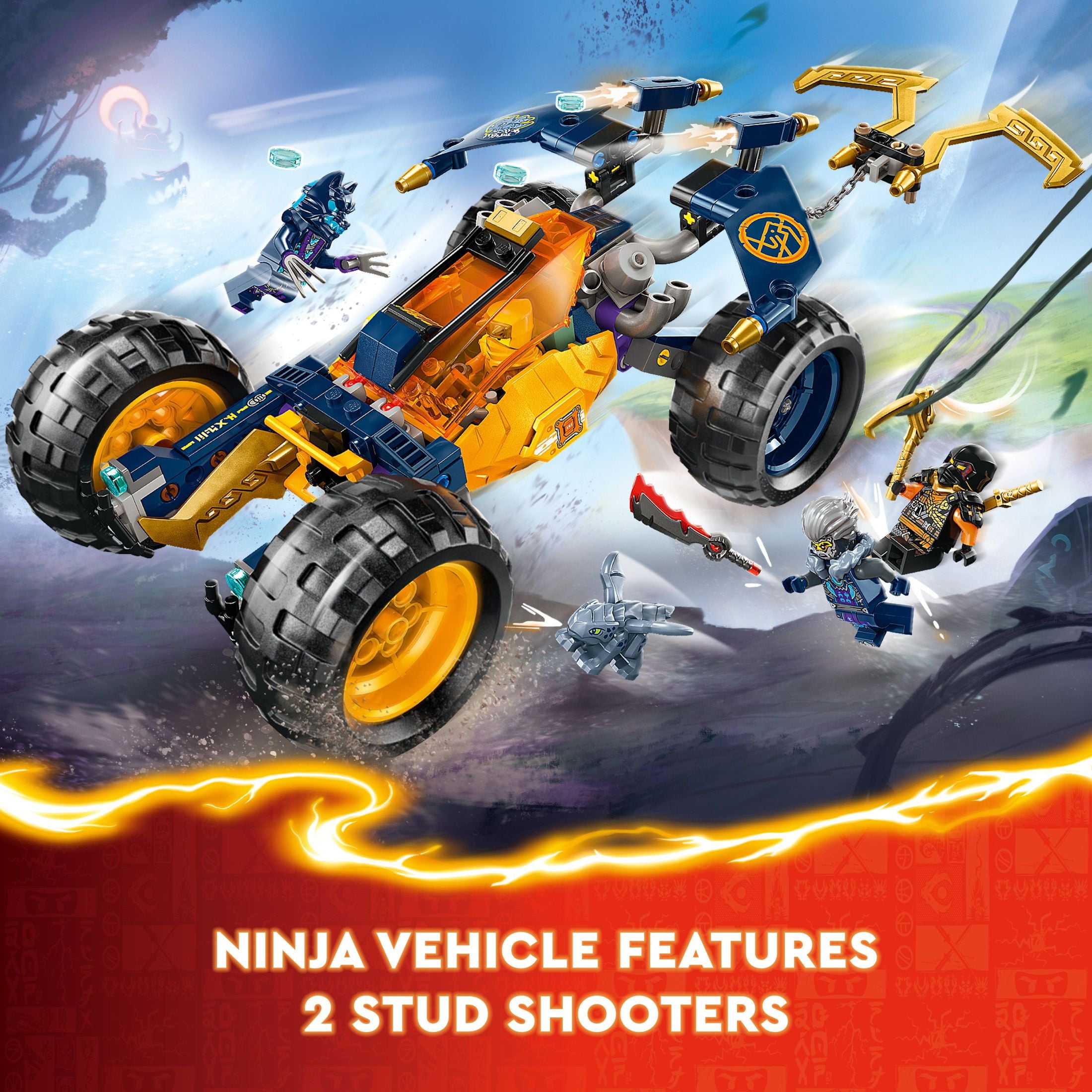 LEGO, NINJAGO Arin's Ninja Off-Road Buggy Car Set, 71811, 267