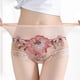 thumbnail image 3 of Gibobby Tangas de mujer Ropa interior de encaje para mujer Bragas de talla grande Sexy Sheer Hipster Panty para damas(Beige,G), 3 of 5