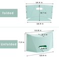 thumbnail image 4 of Koofull Taburete plegable portátil para camping, senderismo, silla plegable ligera para viajes, reuniones, barbacoa, metro, mochilero, al aire libre, orinal en cuclillas, ultraligero, mini (verde), 4 of 5